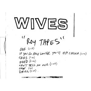 Cover for Wives · Roy Tapes (CD) (2011)