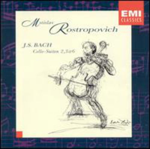 Cover for Bach,j.s. / Rostropovich · Cello Suites 2 3 &amp; 6 (CD) (1996)