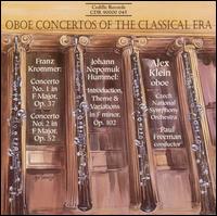 Krommer: Oboe Cto #1 Op.37; #2 Op.52; et Al - Klein,alex / Czech Nso, Freeman - Muzyka - CEDILLE - 0735131904520 - 15 września 1999