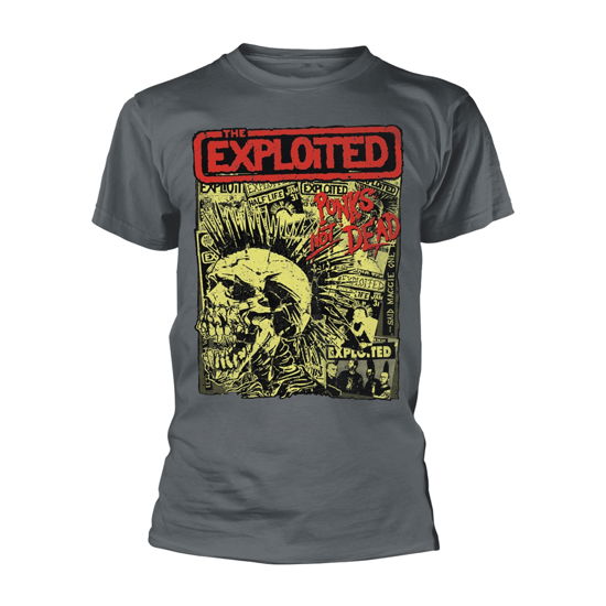 Cover for The Exploited · Punks Not Dead (Album) (Grey) (T-shirt) [size L] (2023)