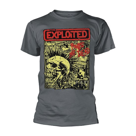 Cover for The Exploited · Punks Not Dead (Album) (Grey) (T-shirt) [size L] (2023)
