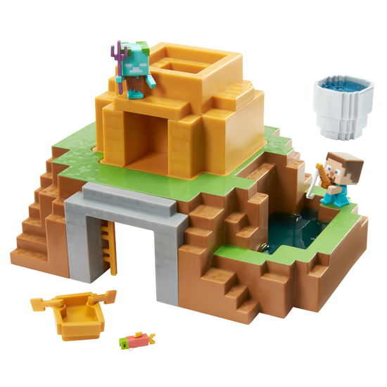 Minecraft Mini Mining Playset - Minecraft - Gadżety - Fisher Price - 0887961978520 - 2 sierpnia 2021