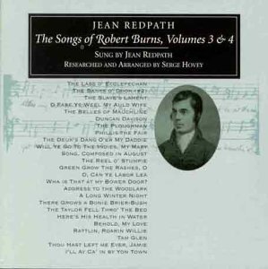 Cover for Jean Redpath · Songs Of Robert Burns 3&amp;4 (CD) (1996)
