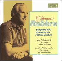 Cover for Edmund Rubbra · Symphonies 2 &amp; 7 - Sir Adrian Boult (CD) (2018)
