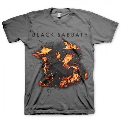 Cover for Black Sabbath · Grå &quot;13 - FIRE&quot; - Størrelse XL (TØJ) (2013)