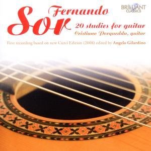 20 Studies for Guitar - Sor / Cristiano Porqueddu - Musik - BRILLIANT CLASSICS - 5029365920520 - 29. maj 2012