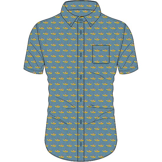 Cover for The Beatles · The Beatles Unisex Casual Shirt: Yellow Submarine All-Over-Print (Kläder) [size S] [Blue - Unisex edition]