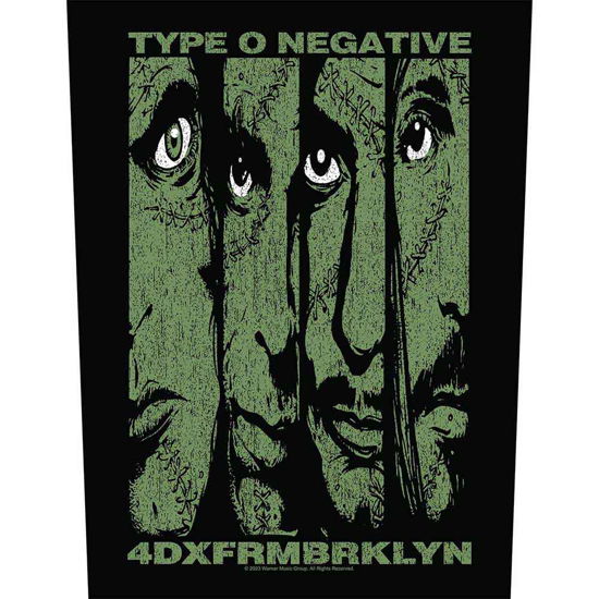 Type O Negative Back Patch: 4DXFRMBRKLYN - Type O Negative - Fanituote -  - 5056365724520 - 