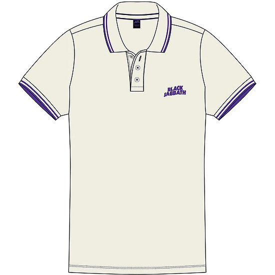 Black Sabbath Unisex Polo Shirt: Wavy Logo - Black Sabbath - Merchandise -  - 5056368608520 - 