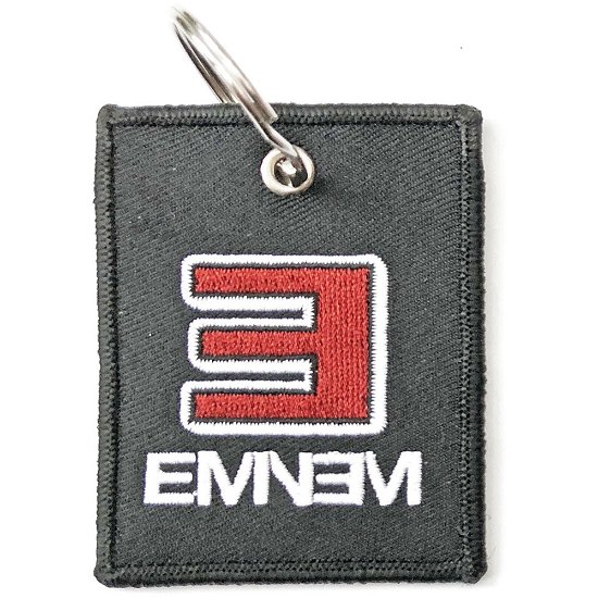 Eminem Keychain: Reversed E Logo (Double Sided Patch) - Eminem - Mercancía -  - 5056368624520 - 