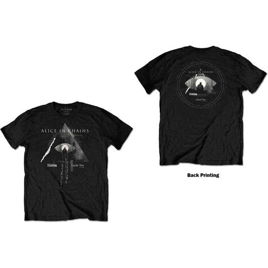 Cover for Alice In Chains · Alice In Chains Unisex T-Shirt: Fog Mountain (Back Print) (T-shirt) [size S] [Black - Unisex edition]