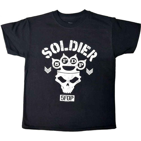 Five Finger Death Punch Kids T-Shirt: Soldier (11-12 Years) - Five Finger Death Punch - Fanituote -  - 5056368653520 - 