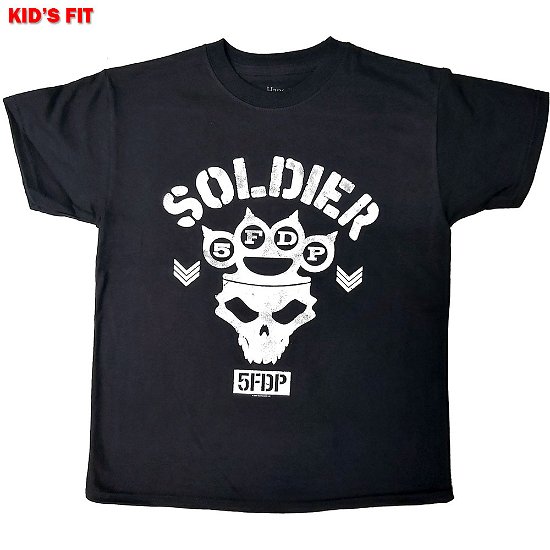 Cover for Five Finger Death Punch · Five Finger Death Punch Kids T-Shirt: Soldier (11-12 Years) (T-shirt) [size 11-12yrs] [Black - Kids edition]