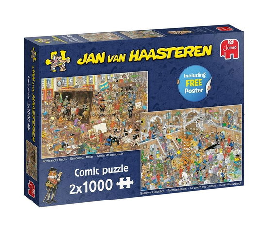 Een Dagje Naar Het Museum (2x1000 Stukjes) Excl. Gift - Jan Van Haasteren - Board game - Jumbo - 8710126200520 - 