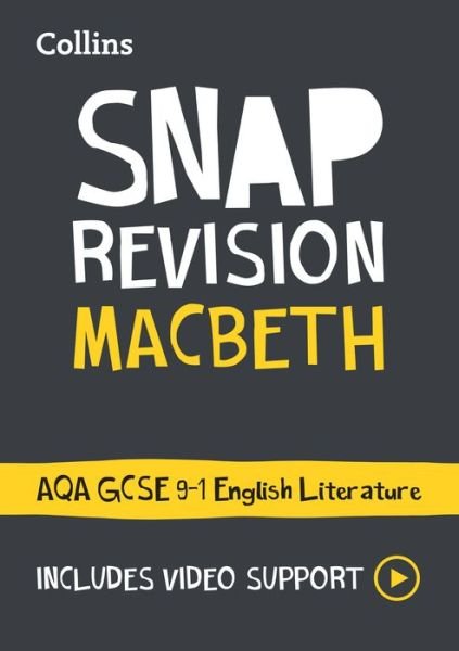 Cover for Collins GCSE · Macbeth: AQA GCSE 9-1 English Literature Text Guide: Ideal for the 2024 and 2025 Exams - Collins GCSE Grade 9-1 SNAP Revision (Taschenbuch) (2022)