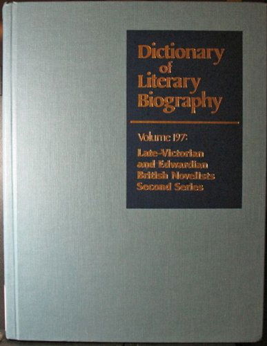 Cover for George M. Johnson · Dictionary of Literary Biography: Late Victorian and Edwardian British Novelists (Hardcover Book) (1998)