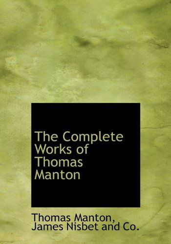 Cover for Thomas Manton · The Complete Works of Thomas Manton (Paperback Book) (2010)