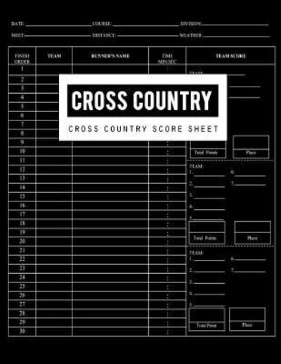 Cover for Bg Publishing · Cross Country Score Sheet (Pocketbok) (2018)