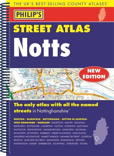 Cover for Philip's Maps · Philip's Street Atlas Nottinghamshire - Philip's Street Atlas (Spiralbok) (2017)