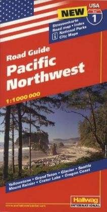 Cover for Hallwag International · USA Pacific Northwest - USA Road guides (Kort) (2018)