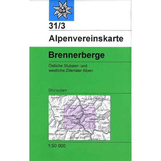 Cover for Deutscher Alpenverein · Brennerberge 313 Ski (Map) (2018)