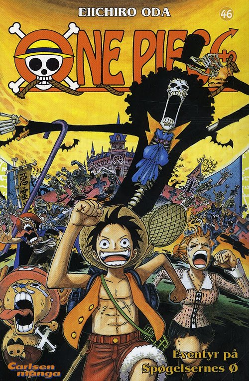 Cover for Eiichiro Oda · One Piece, 46: One Piece 46: Eventyr på Spøgelsernes Ø (Paperback Bog) [1. udgave] (2009)