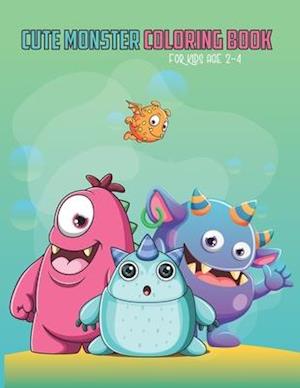 Cover for My World of Colours · Cute Monster coloring book for kids age 2-4 (Paperback Book) (2020)