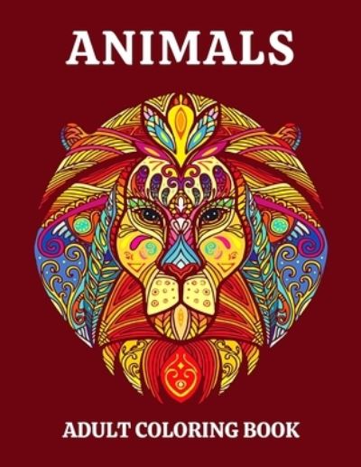 Cover for Coloring Books · Animals Adult Coloring Book (Paperback Book) (2021)