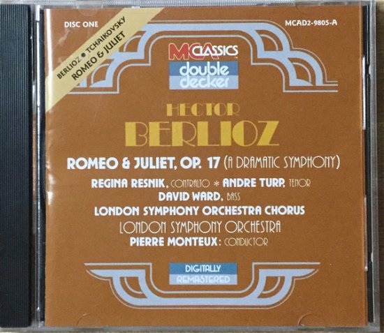 Cover for Hector Berlioz  · Romeo Et Juliette (1893) (Fantasia Ouverture) (2 Cd) (CD)