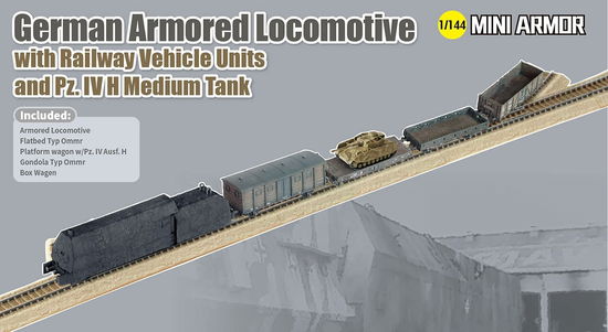 Dragon - 1/144 Mini Armor German Armored Locomotive Pz.iv H - Dragon - Marchandise - Marco Polo - 0089195141521 - 