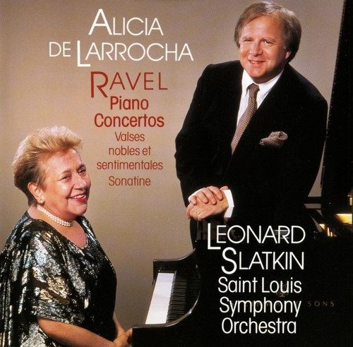 Cover for Ravel / De Larrocha / Slso / Slatkin · Piano Concerto for Left Hand / Piano Cto in G (CD) (1993)