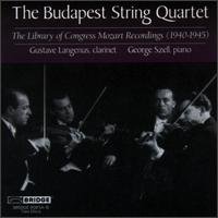Library of Congress: Mozart - Mozart / Budapest String / Szell / Langenus - Muziek - BRIDGE - 0090404908521 - 20 oktober 1998