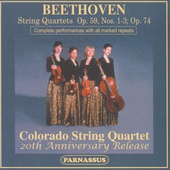 Cover for Colorado String Quartet · Beethoven-String Quartets Op.59, Nos.1-3; Op.74 (CD) (2003)