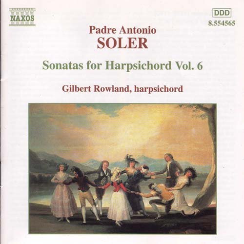 Sonatas for Harpsichord Vol 6 - Soler,padre Antonio / Rowland,gilbert - Musik - NAXOS - 0636943456521 - 11. april 2000