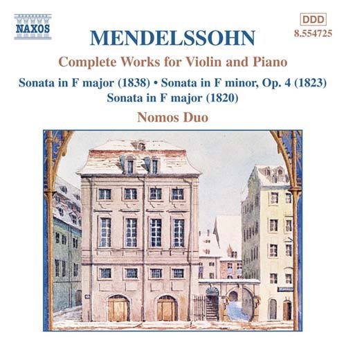 Cover for F. Mendelssohn-Bartholdy · Complete Works for Violin &amp; Piano (CD) (2001)