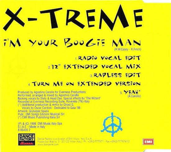 Cover for X · X-treme-i'm Your Boogie Man -cds- (CD)