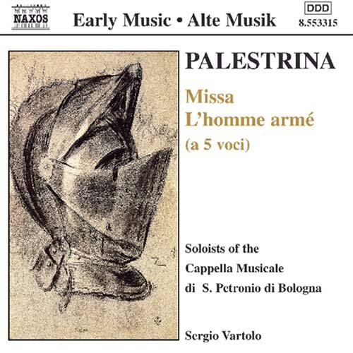 Cover for Palestrina / Vartolo / Capella Musicale · Missa L'homme Arme (A 5 Voci) (CD) (2001)