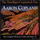 Cover for Copland / Terwilliger / Cooperstock · Complete Works for Violin &amp; Piano (CD) (2000)