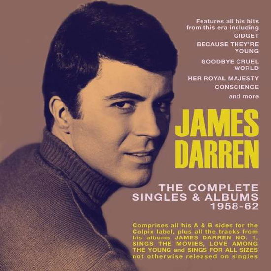 Cover for James Darren · Complete Singles &amp; Albums 1958-62 (CD) (2019)