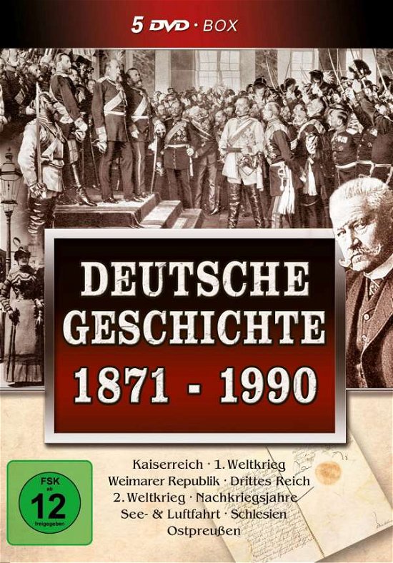 Cover for History Films · Dtsch.geschichte 1871-1990,dvd.1058552 (DVD) (2019)