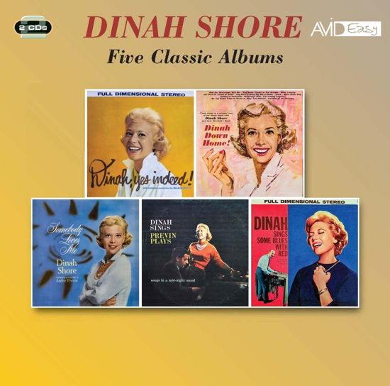 Five Classic Albums - Dinah Shore - Muziek - AVID - 5022810334521 - 5 juli 2019