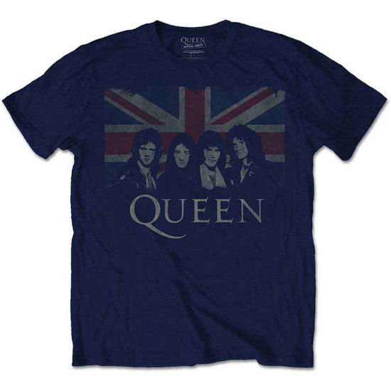 Queen Unisex T-Shirt: Vintage Union Jack - Queen - Fanituote - Bravado - 5055979925521 - 