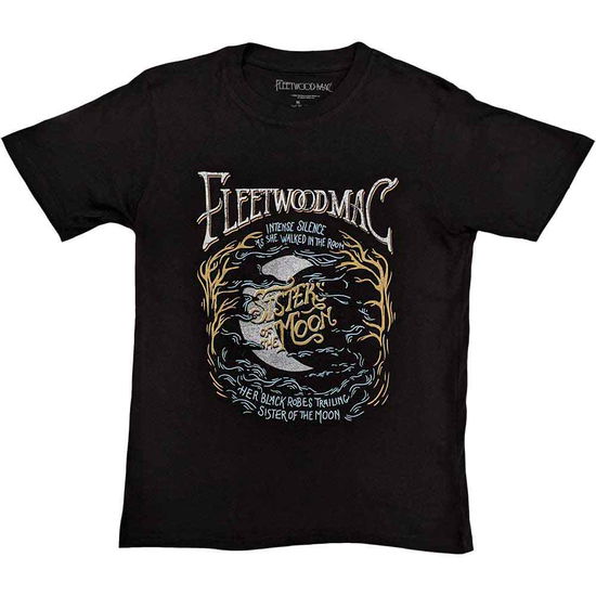 Fleetwood Mac Unisex T-Shirt: Sisters Of The Moon (Black) - Fleetwood Mac - Produtos - PHD - 5056012050521 - 16 de julho de 2021