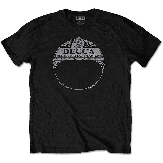Decca Records Unisex T-Shirt: Supreme Label - Decca Records - Produtos -  - 5056368630521 - 