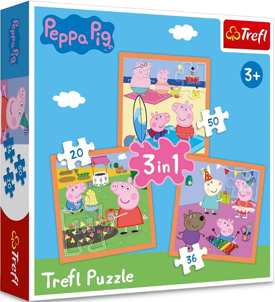 Trefl 3 in 1 Puzz Peppa (Jigsaw Puzzle)