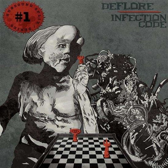 Cover for Deflore / Infection Code · Subsound Split Series #01 (Red Vinyl) (LP) (2014)