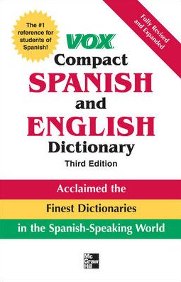 Cover for Vox · Vox Compact Spanish &amp; English Dictionary, 3E (HC) (Hardcover Book) (2008)