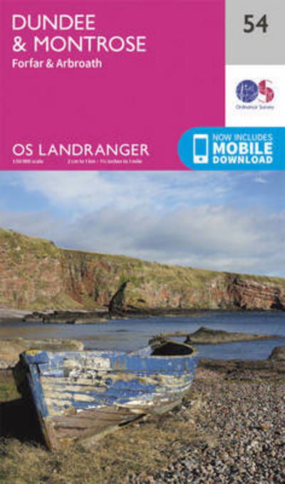 Cover for Ordnance Survey · Dundee &amp; Montrose, Forfar &amp; Arbroath - OS Landranger Map (Landkart) [February 2016 edition] (2016)