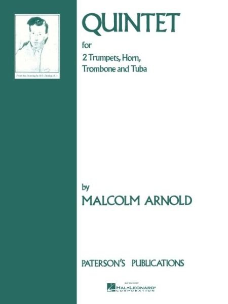 Cover for Malcolm Arnold · Quintet for Brass Op. 73 (Partitur) (2004)
