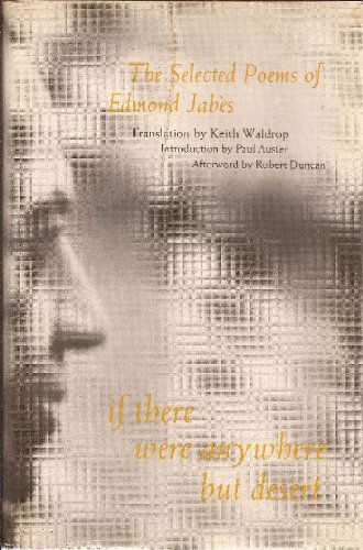 Cover for Edmond Jabes · If There Were Anywhere but Desert (Paperback Book) [New edition] (2010)